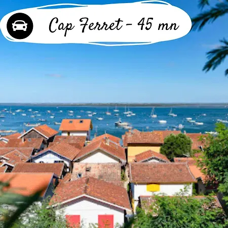 Grande Climatisee - Piscine Privee & Chauffee - Entre Bordeaux Et Bassin D'arcachon * Marcheprime
