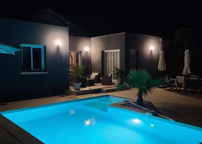 Villa Grande Climatisee - Piscine Privee & Chauffee - Entre Bordeaux Et Bassin D'arcachon *